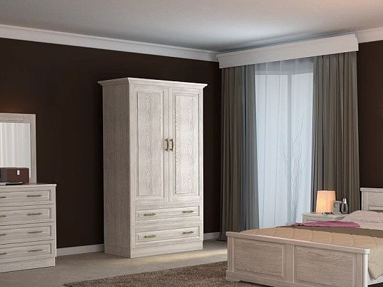 Шкаф №3 (ясень/лдсп), 2 створки 1 (фото)